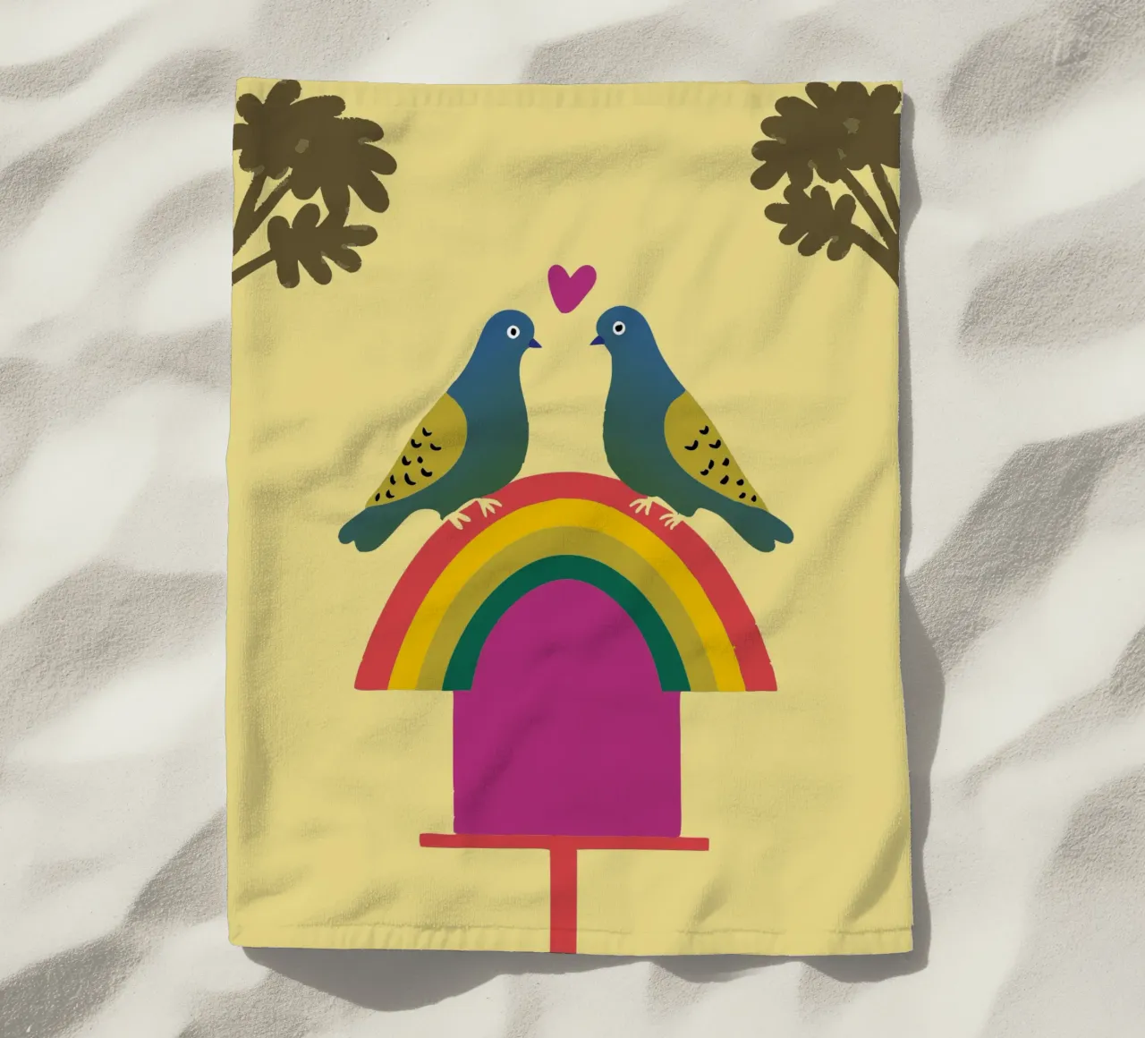 Due piccioni telo mare da TRENDY POSTER SHOP