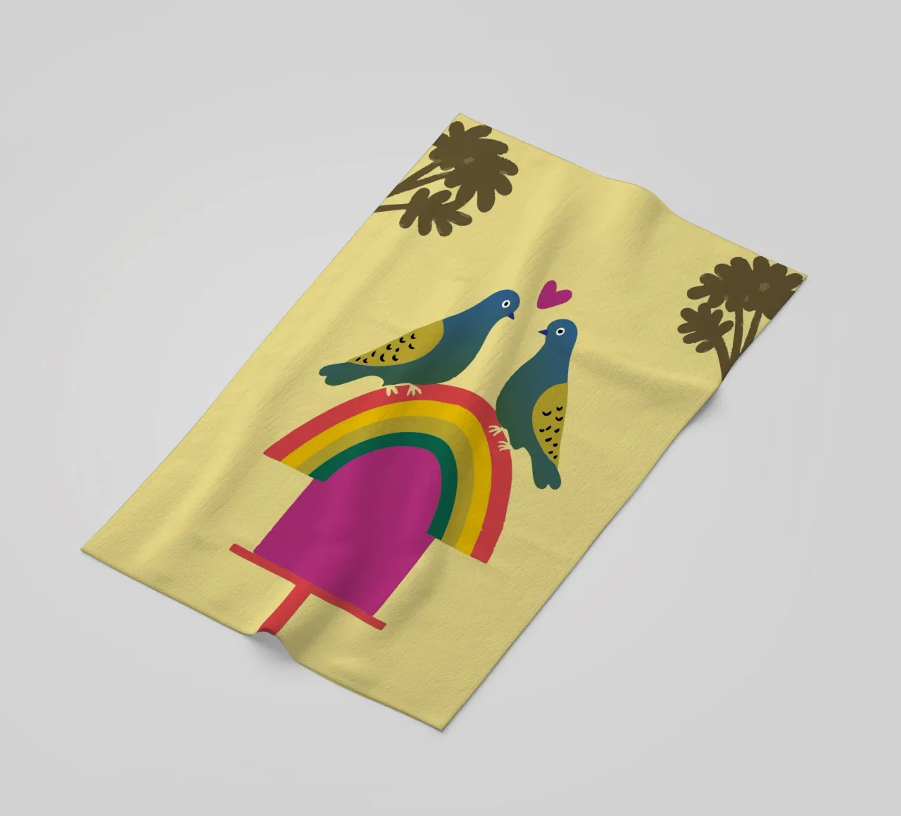 Due piccioni telo mare da TRENDY POSTER SHOP