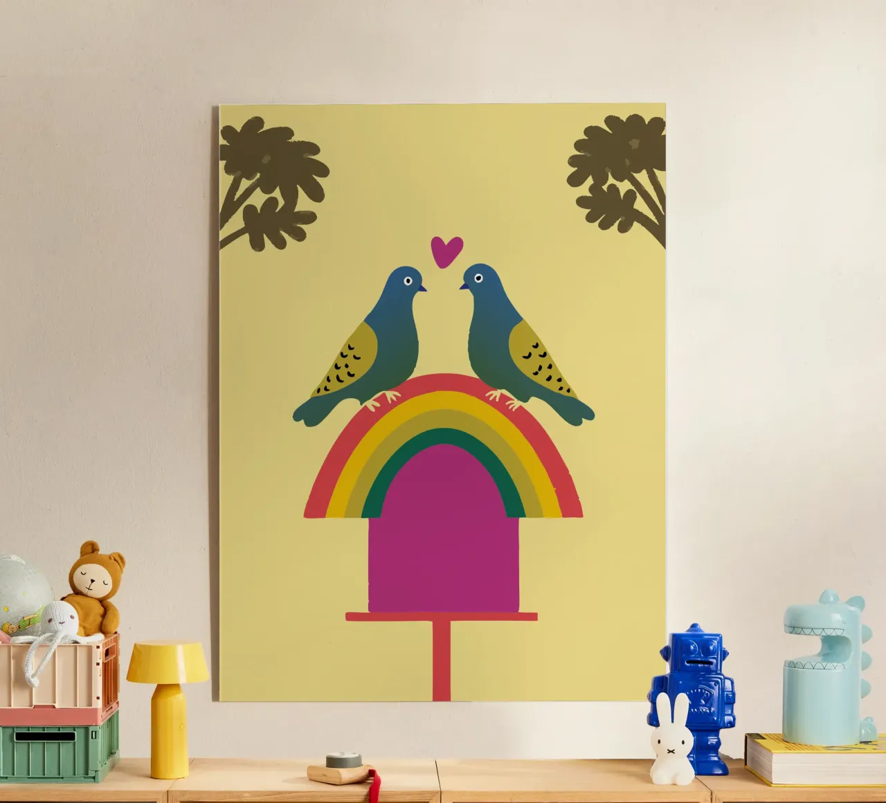 Due piccioni plexiglass da TRENDY POSTER SHOP