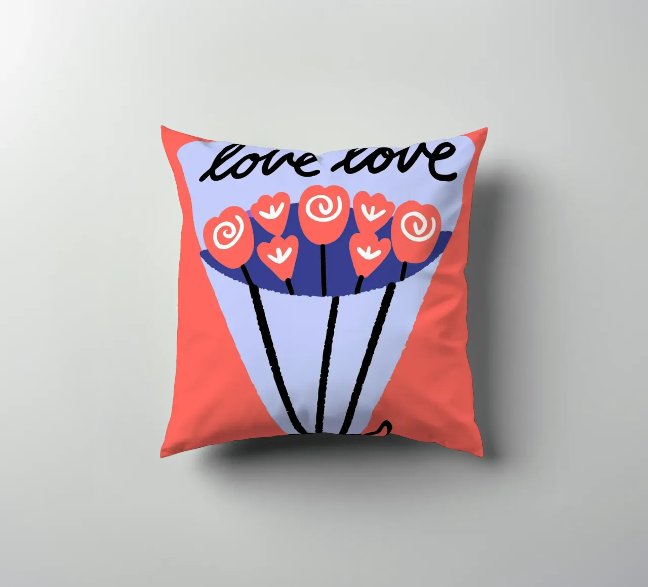 Bouquet di fiori cuscino da TRENDY POSTER SHOP