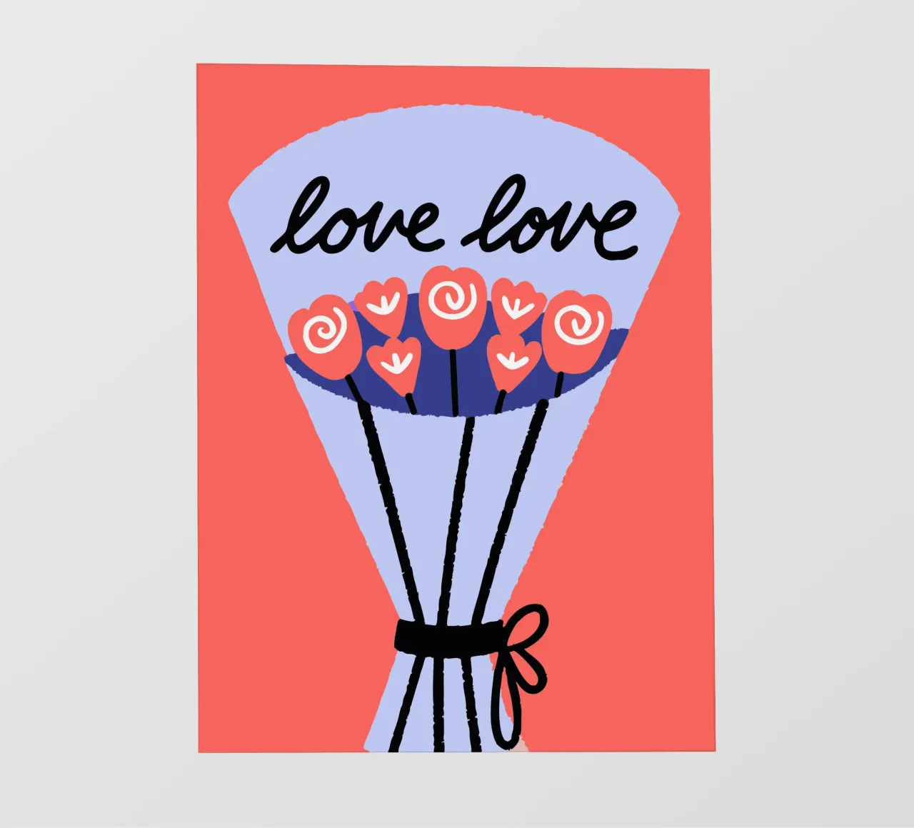 Bouquet di fiori pellicola backlit da TRENDY POSTER SHOP