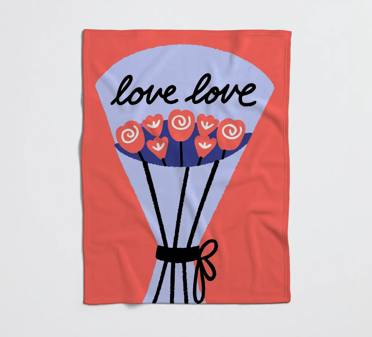 Bouquet di fiori coperta in pile da TRENDY POSTER SHOP