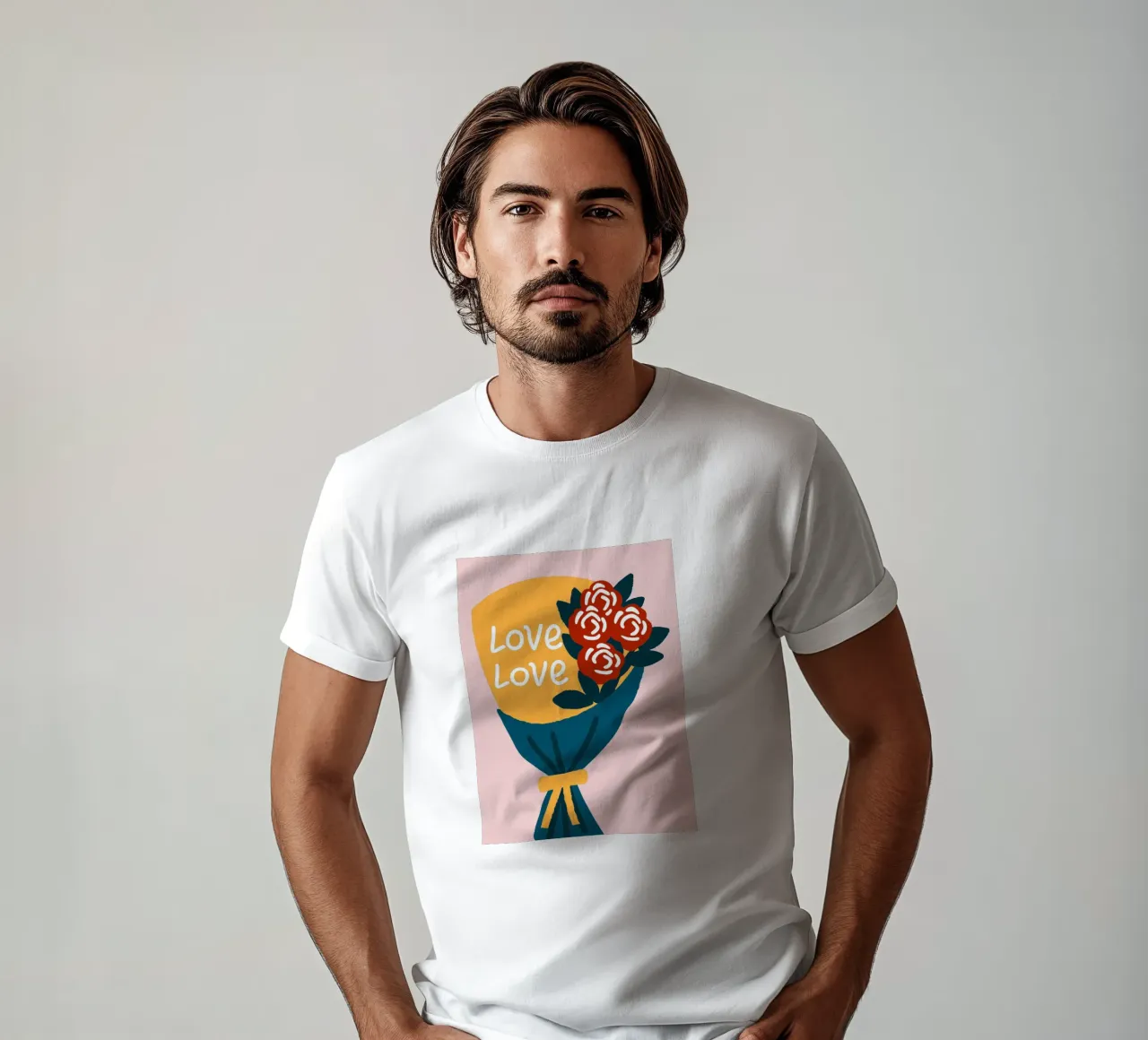 Bouquet di fiori t-shirt da TRENDY POSTER SHOP