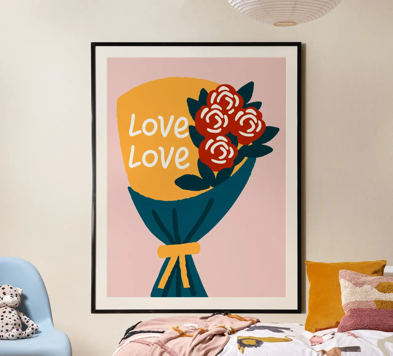 Bouquet di fiori carta hahnemühle da TRENDY POSTER SHOP