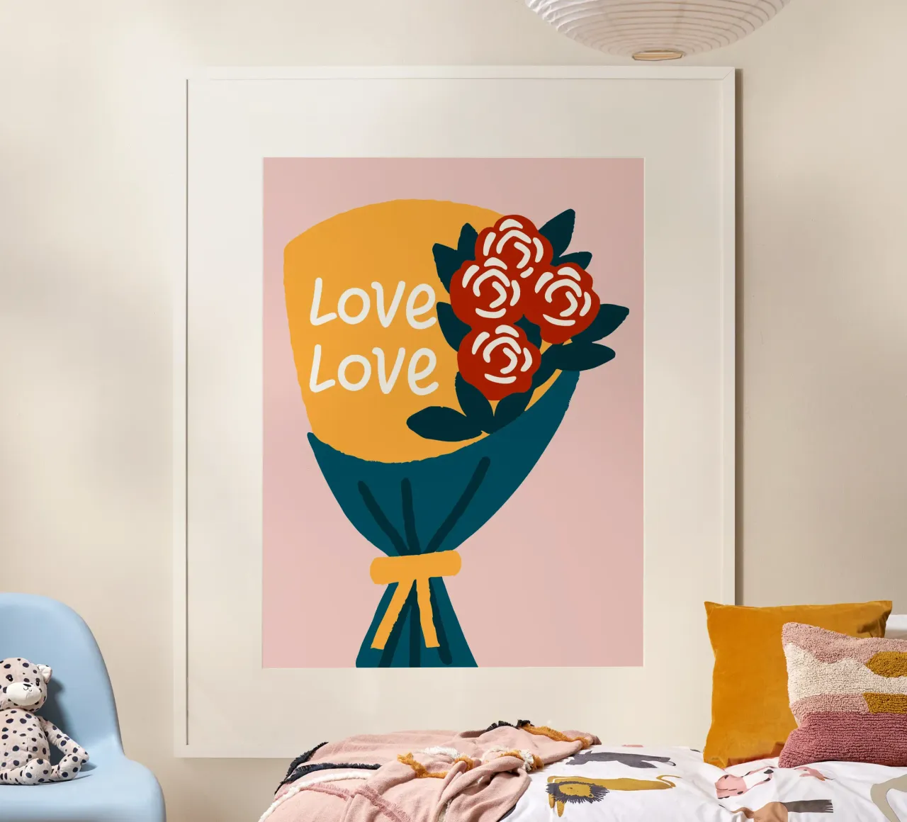 Bouquet di fiori carta hahnemühle da TRENDY POSTER SHOP
