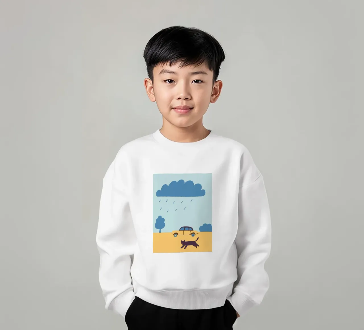 Gatti e automobili felpa bambino da TRENDY POSTER SHOP