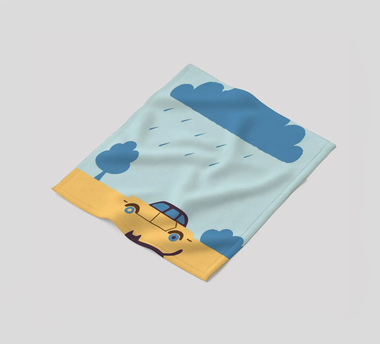 Gatti e automobili coperta in pile da TRENDY POSTER SHOP