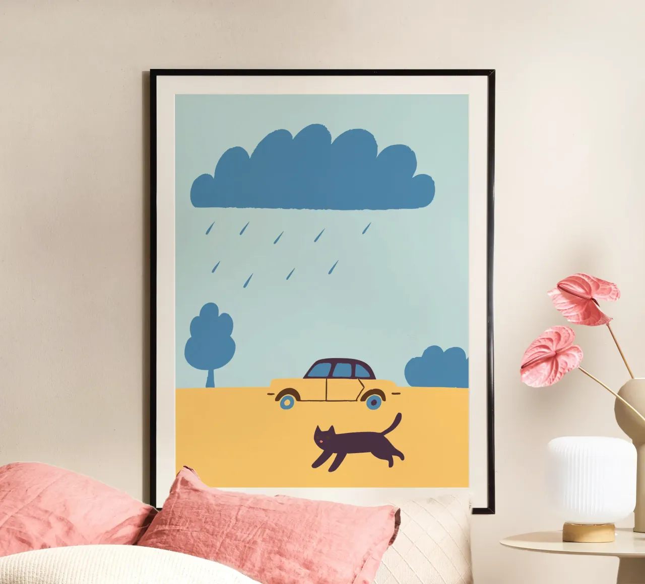 Gatti e automobili carta hahnemühle da TRENDY POSTER SHOP