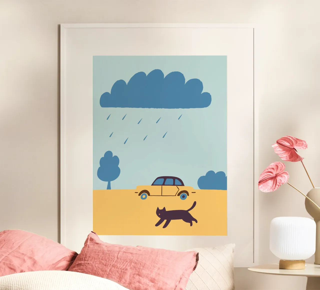 Gatti e automobili carta hahnemühle da TRENDY POSTER SHOP