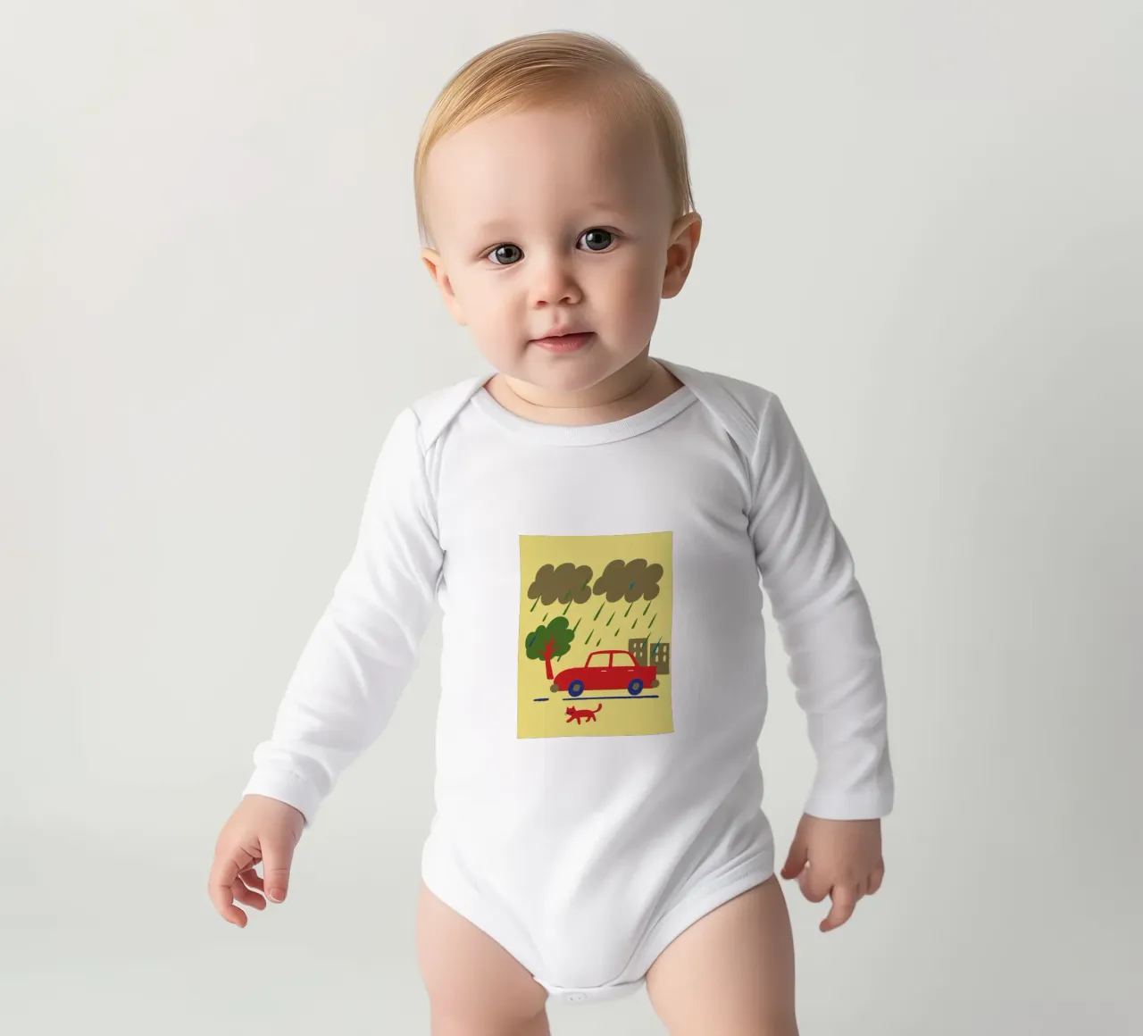 Gatti e automobili body neonato maniche lunghe da TRENDY POSTER SHOP