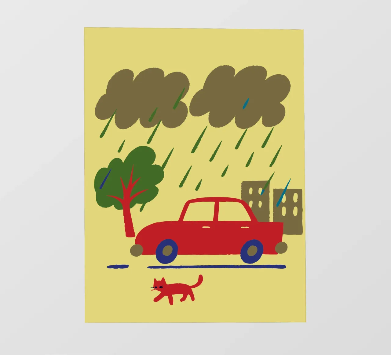 Cats and Cars photo wallpaper by TRENDY POSTER SHOP