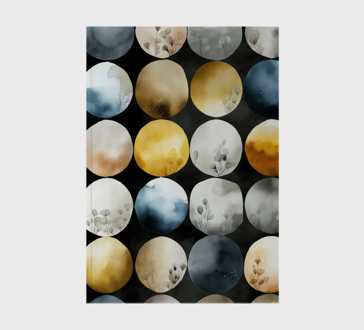 Moons abstraction notebook by Justyna Jaszke JBJart
