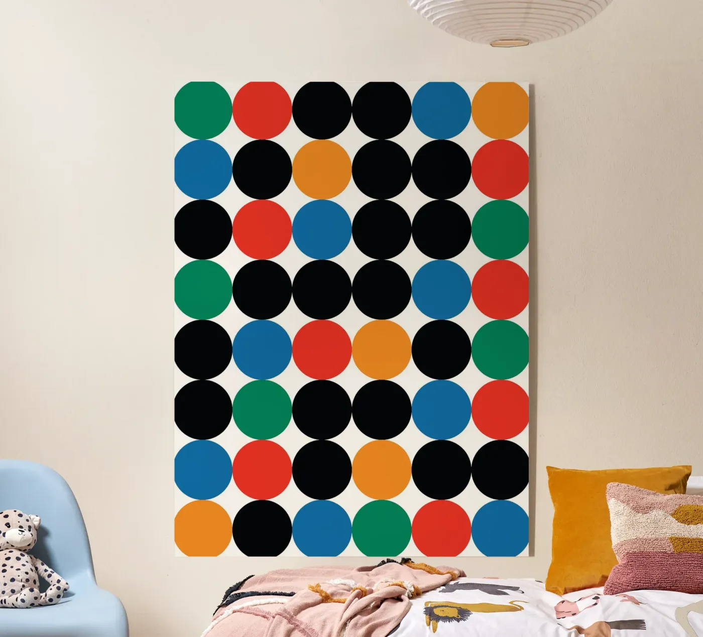 Circle Bauhaus Repeat acryl van galihstudio