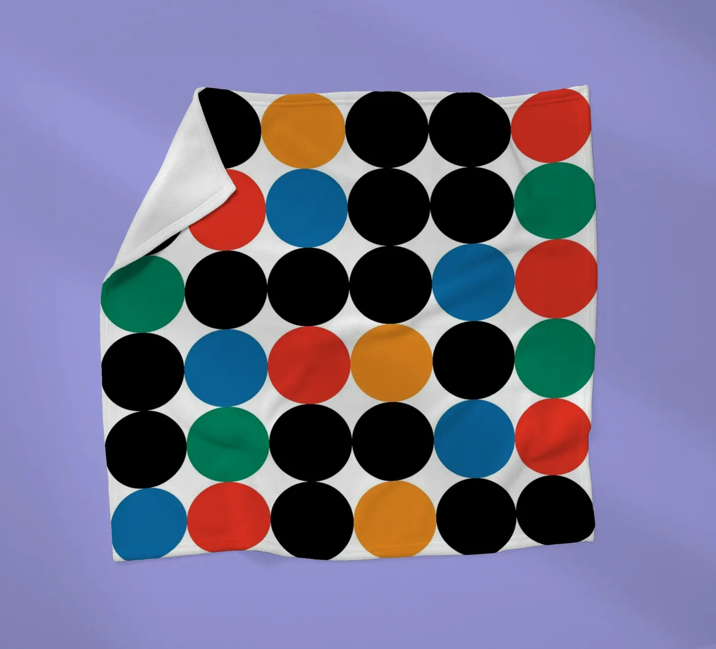 Circle Bauhaus Repeat Fleecedecke von galihstudio