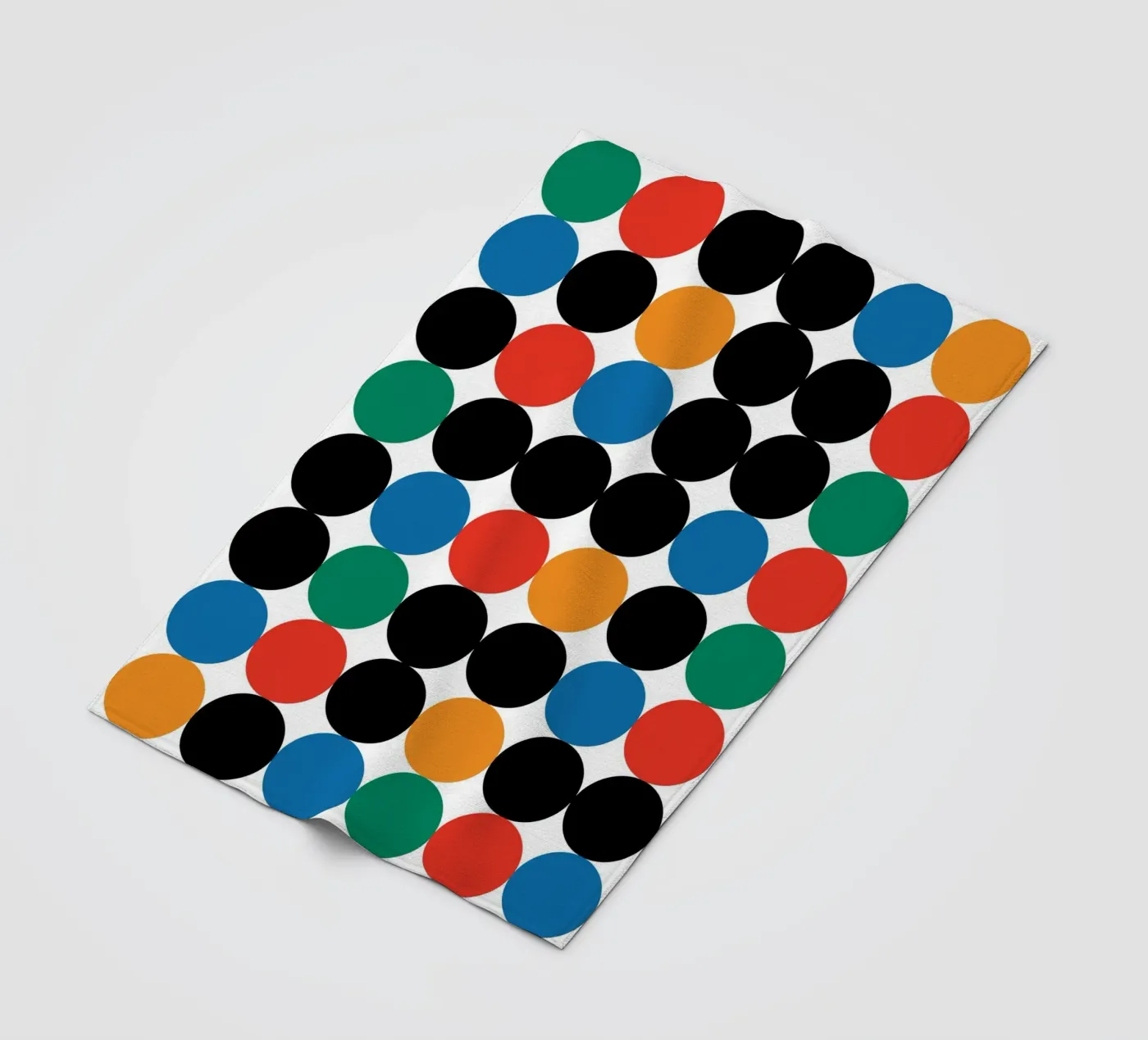 Circle Bauhaus Repeat Fleecedecke von galihstudio