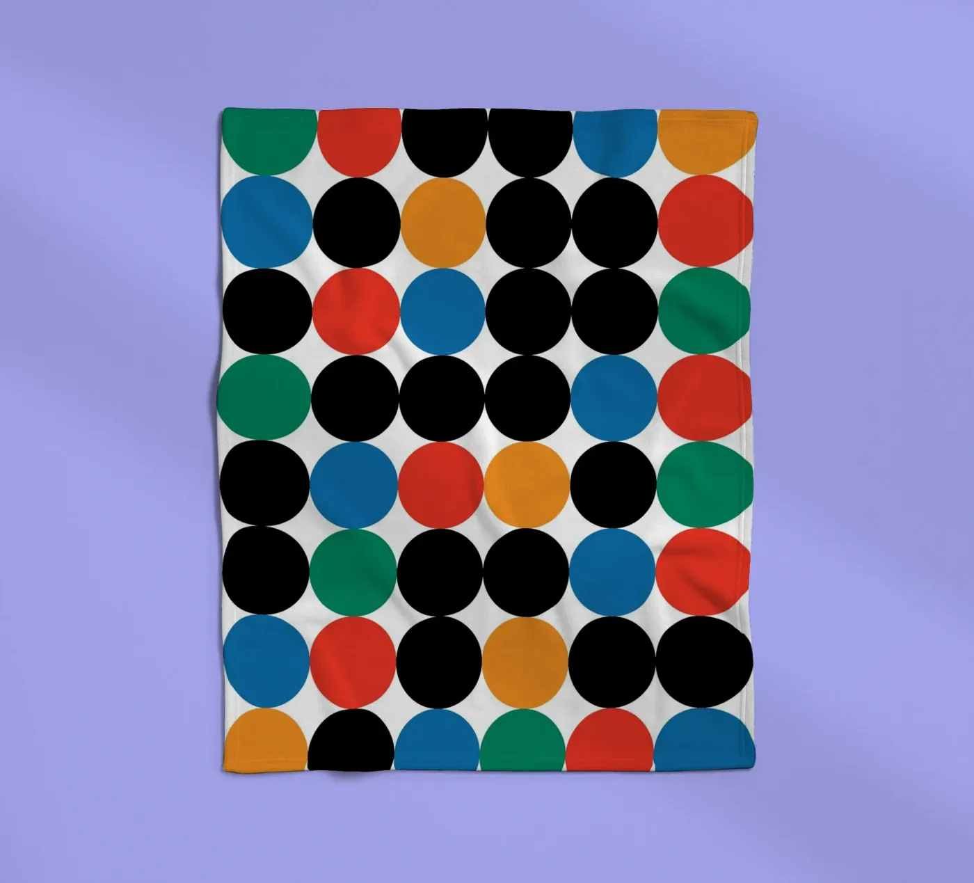 Circle Bauhaus Repeat Fleecedecke von galihstudio