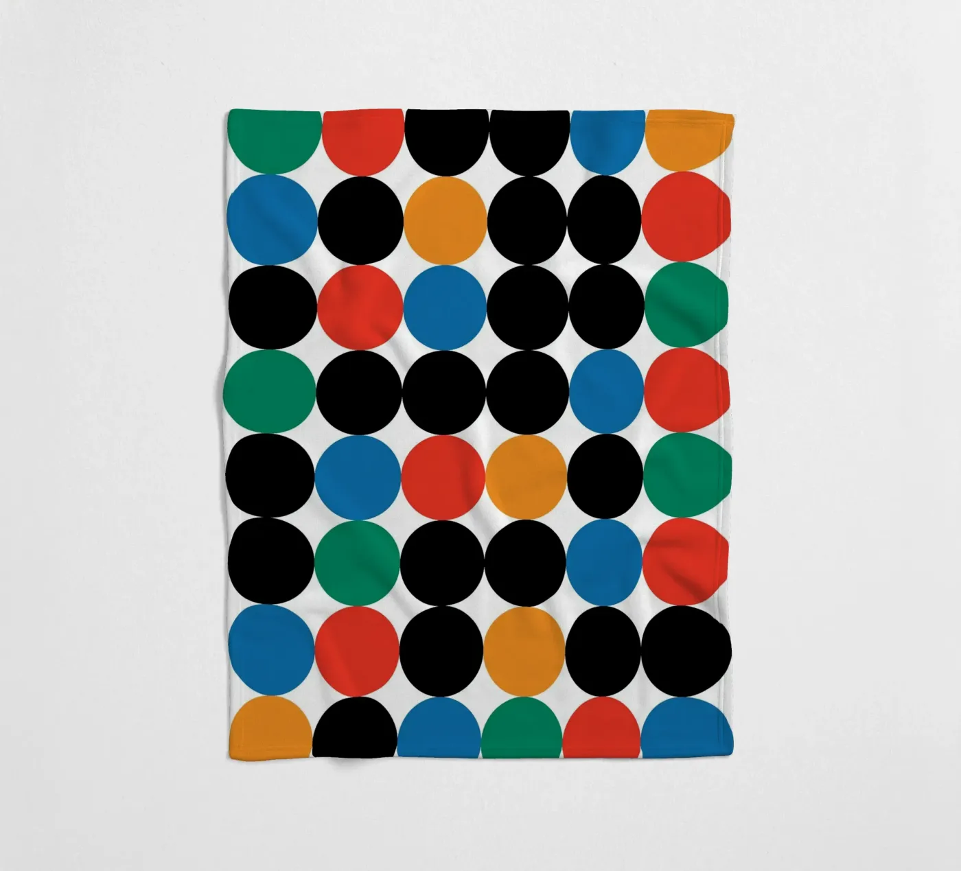 Circle Bauhaus Repeat Fleecedecke von galihstudio