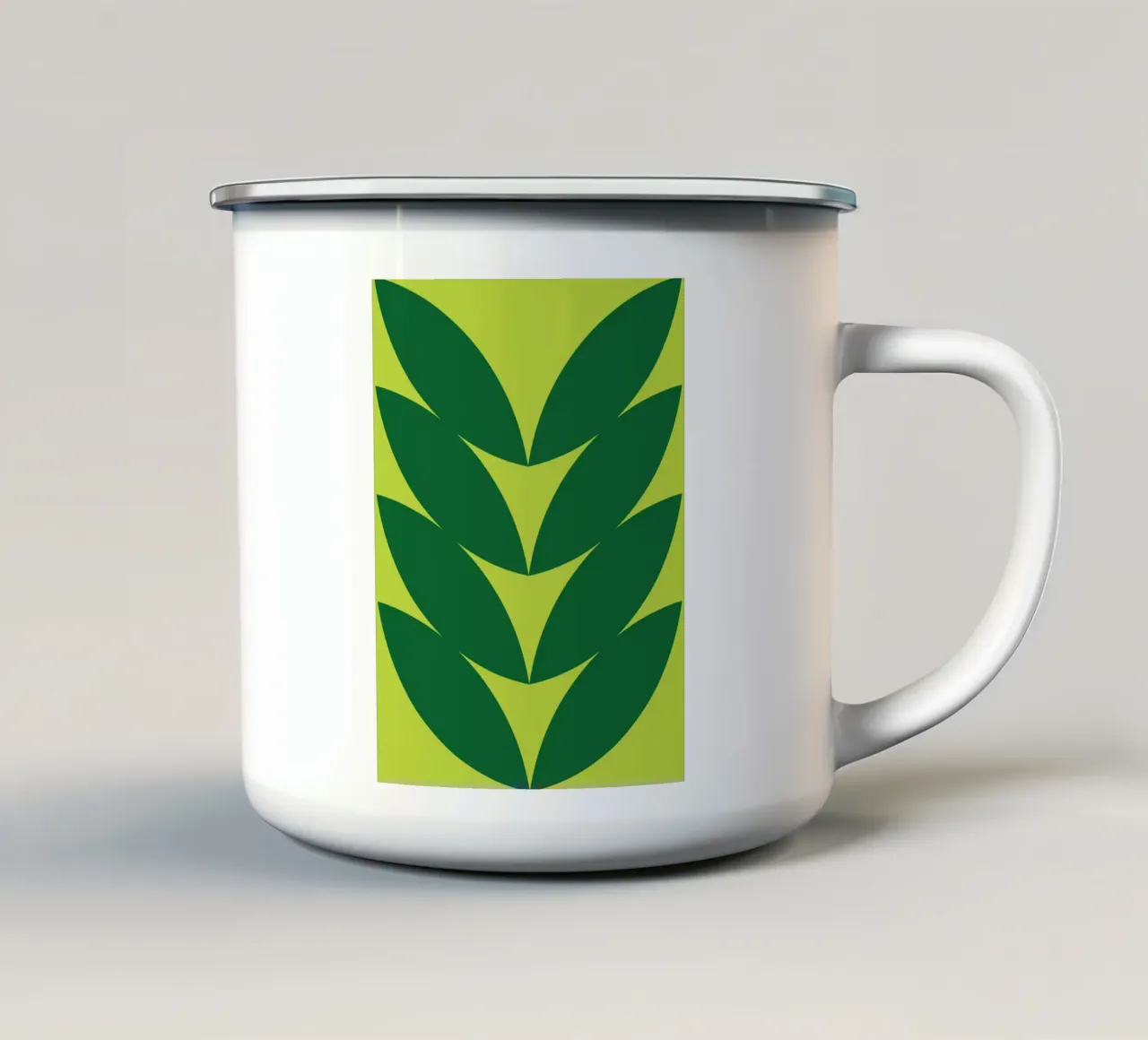 Verde eucalipto tazza in smalto da galihstudio