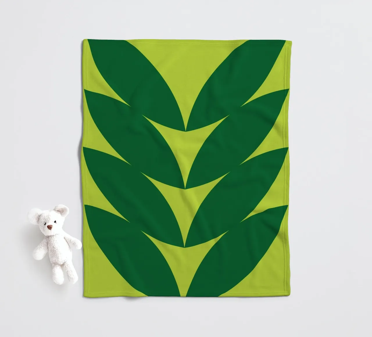 Verde eucalipto coperta in pile da galihstudio