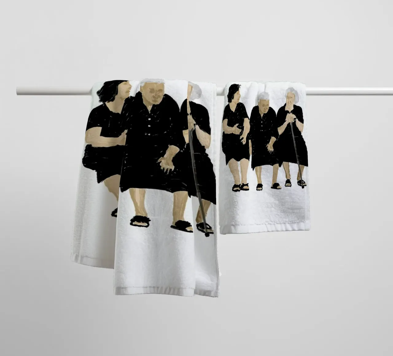 Church Belles 3 asciugamano da bagno da Maria Kritzas