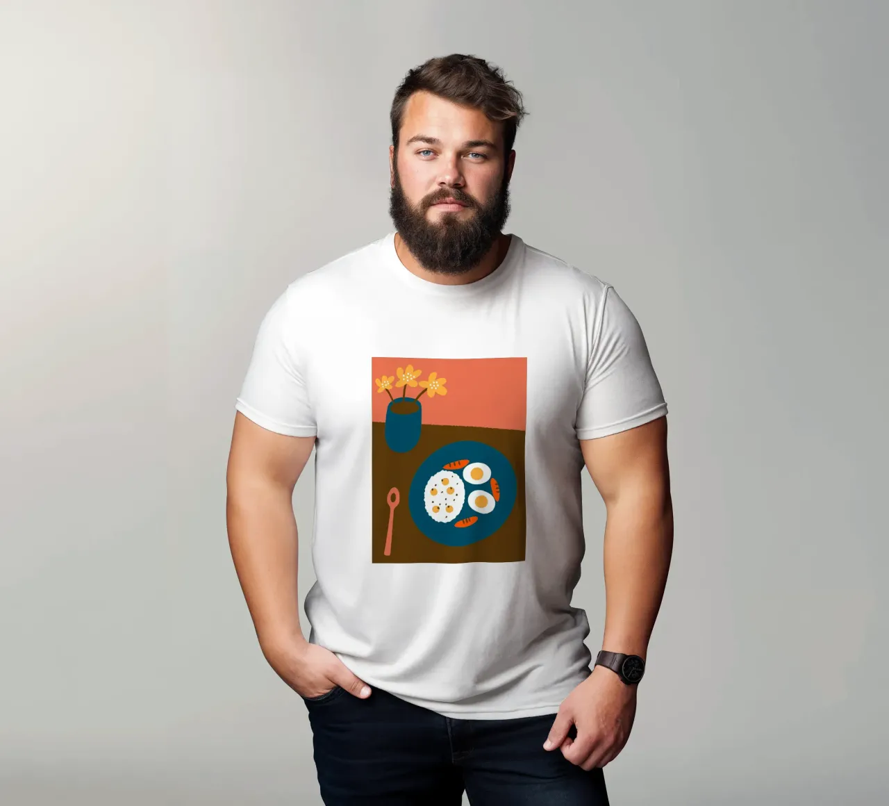 Piatto da pranzo t-shirt da TRENDY POSTER SHOP