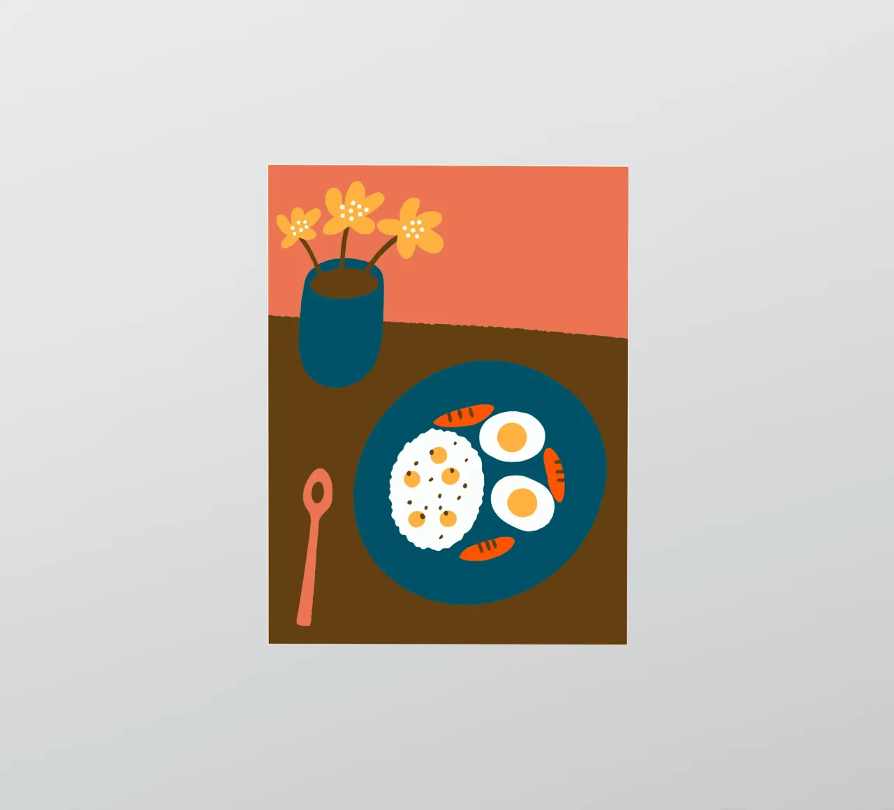 Piatto da pranzo adesivo da TRENDY POSTER SHOP