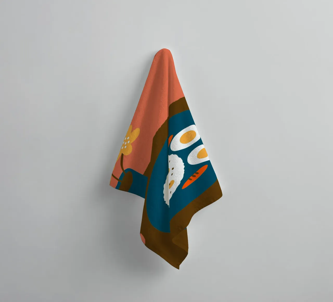 Eetbord badhanddoek van TRENDY POSTER SHOP