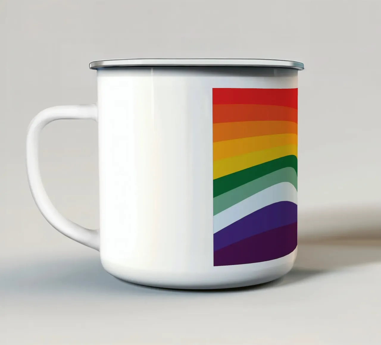 Libertà Arcobaleno tazza in smalto da galihstudio