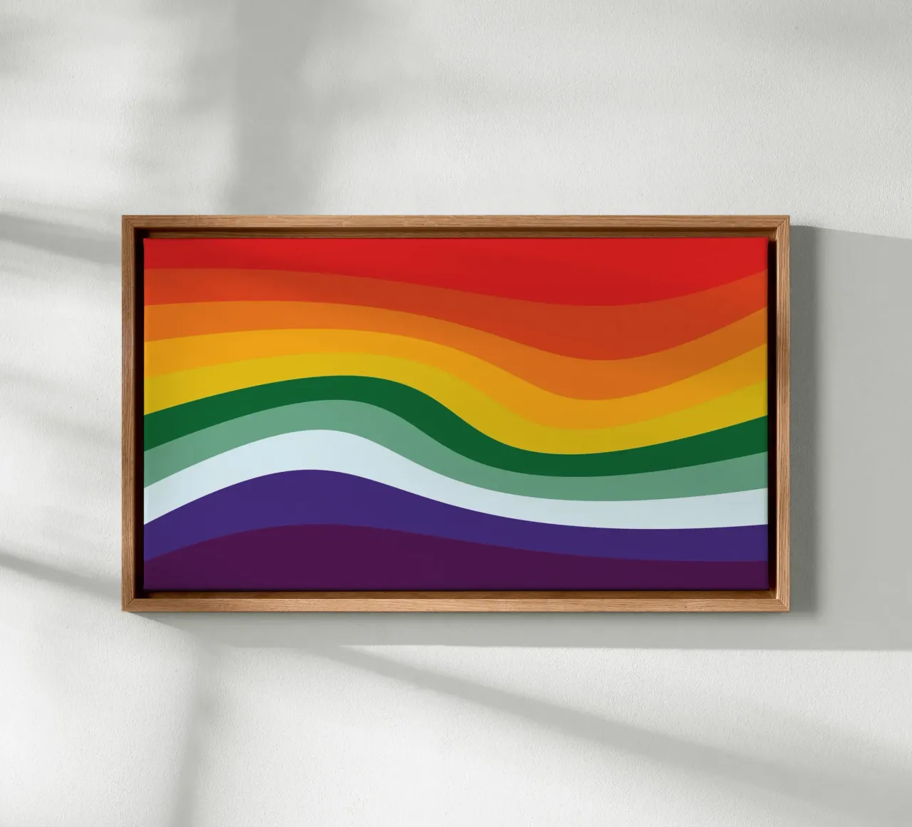 Libertà Arcobaleno tela con Cornice a cassetta da galihstudio
