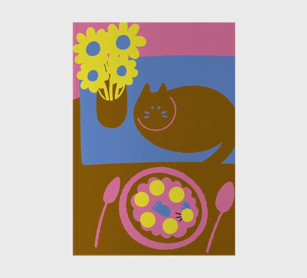 Fiori e cibo per gatti diario da TRENDY POSTER SHOP