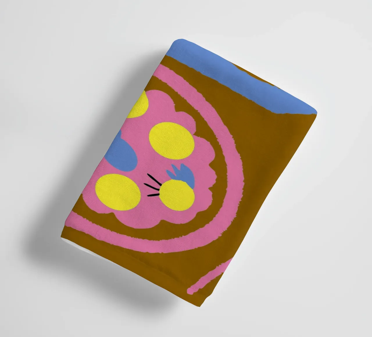 Fiori e cibo per gatti asciugamano da bagno da TRENDY POSTER SHOP