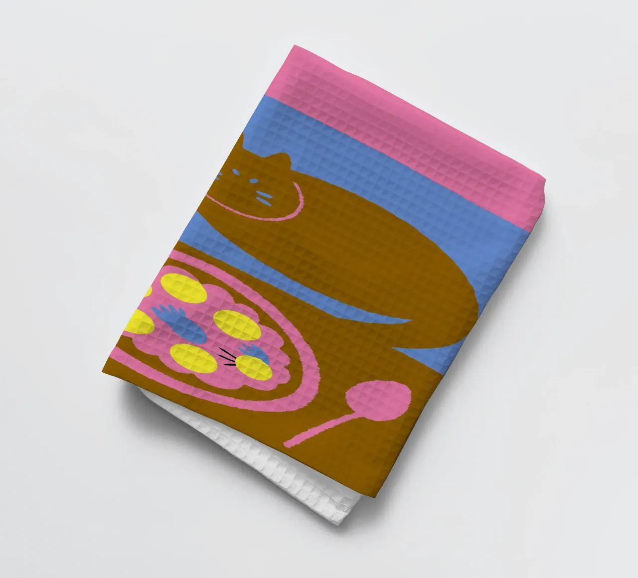 Fiori e cibo per gatti canovaccio da cucina da TRENDY POSTER SHOP