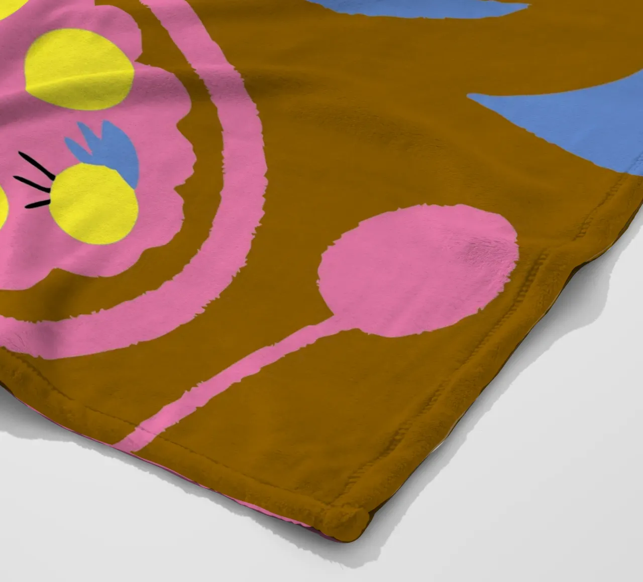 Fiori e cibo per gatti coperta in pile da TRENDY POSTER SHOP
