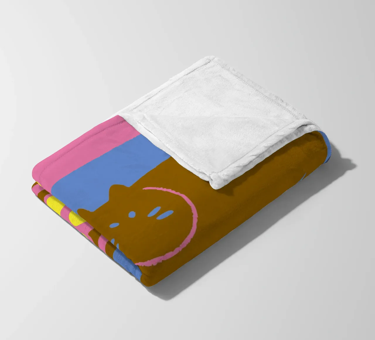 Fiori e cibo per gatti coperta in pile da TRENDY POSTER SHOP