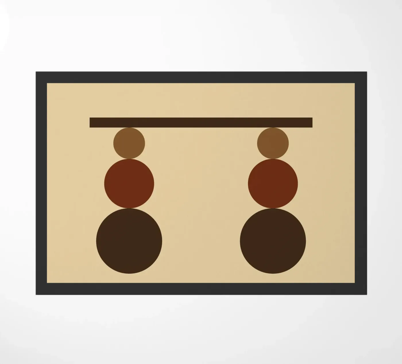 Table Harmony Minimalist doormat by galihstudio