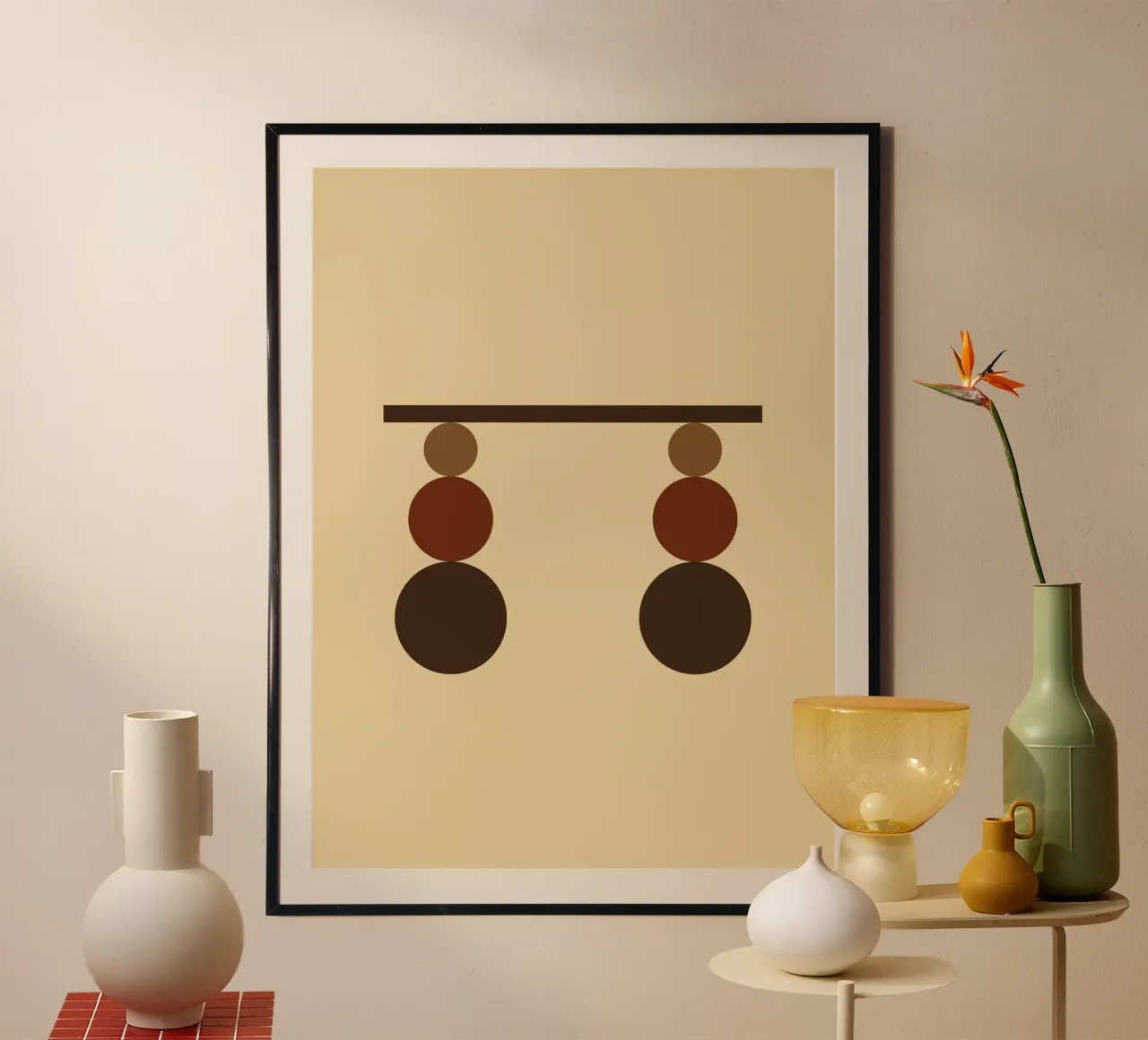Mesa Harmony Minimalist poster de galihstudio