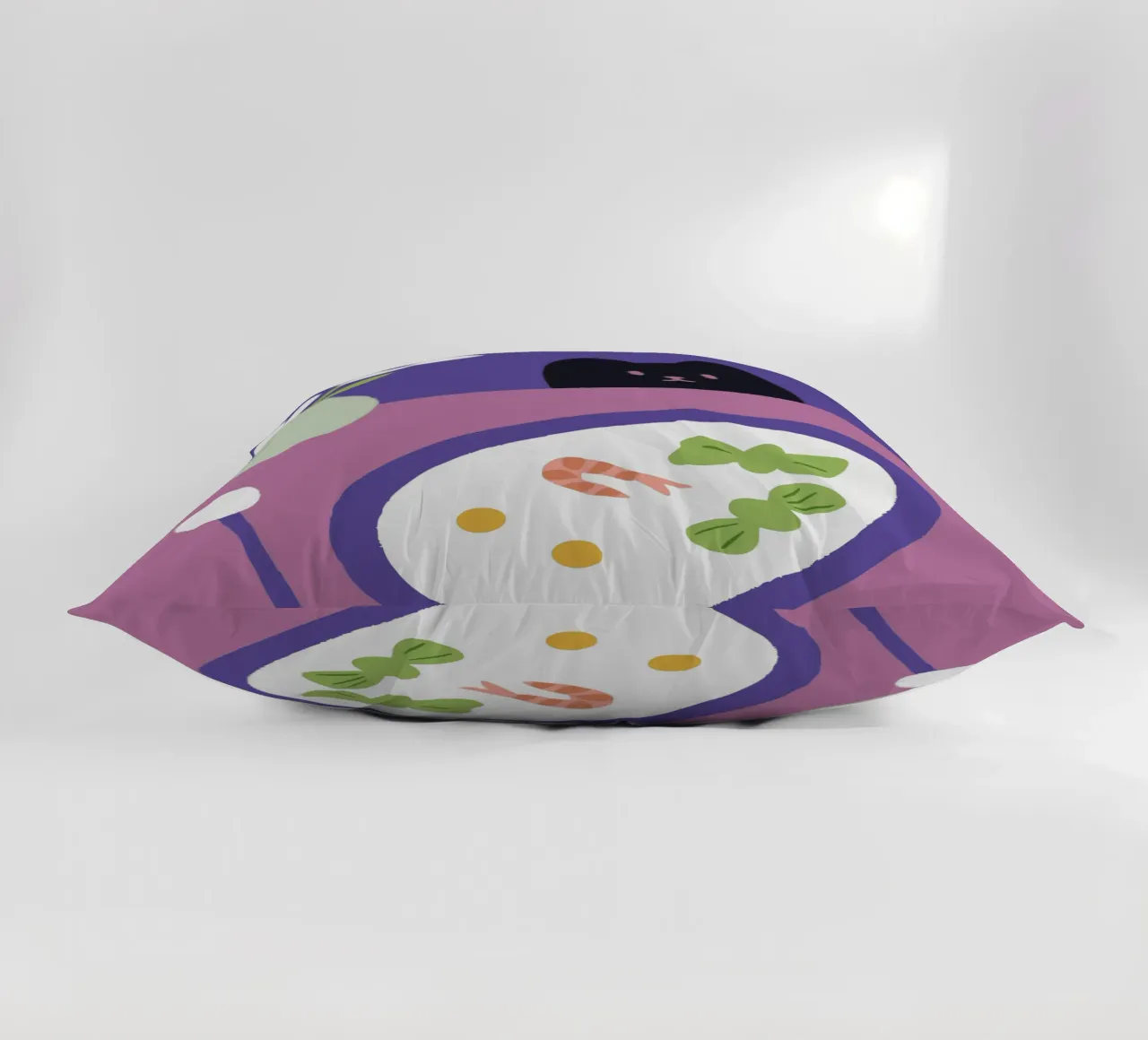 Fiori e cibo per gatti cuscino da TRENDY POSTER SHOP