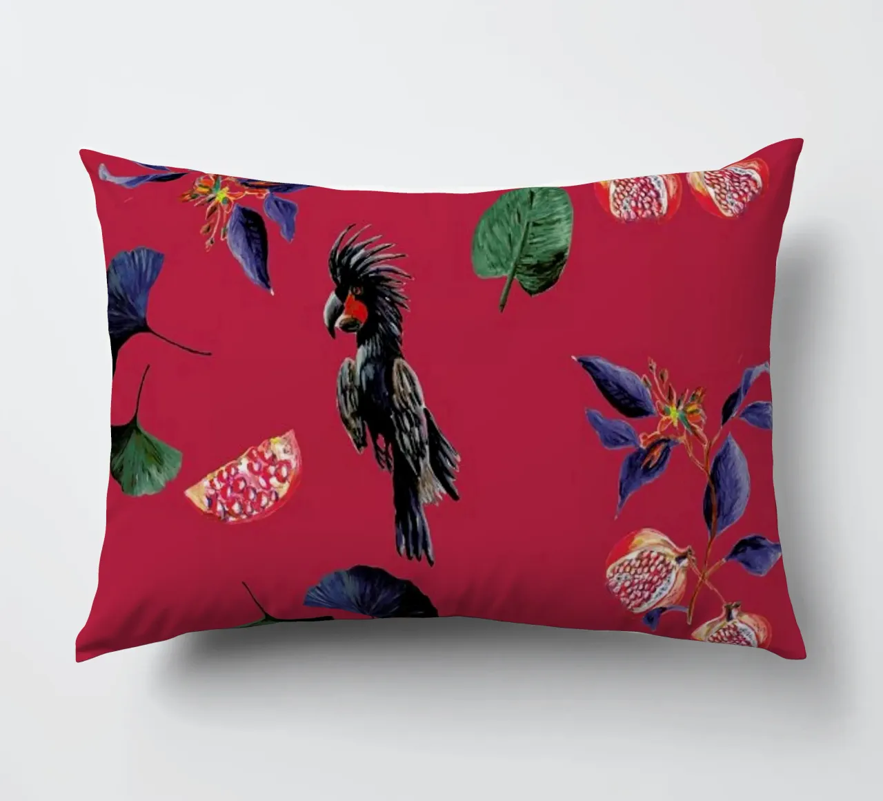 Pomegranates Park Rood cuscino da Femke Zwaan