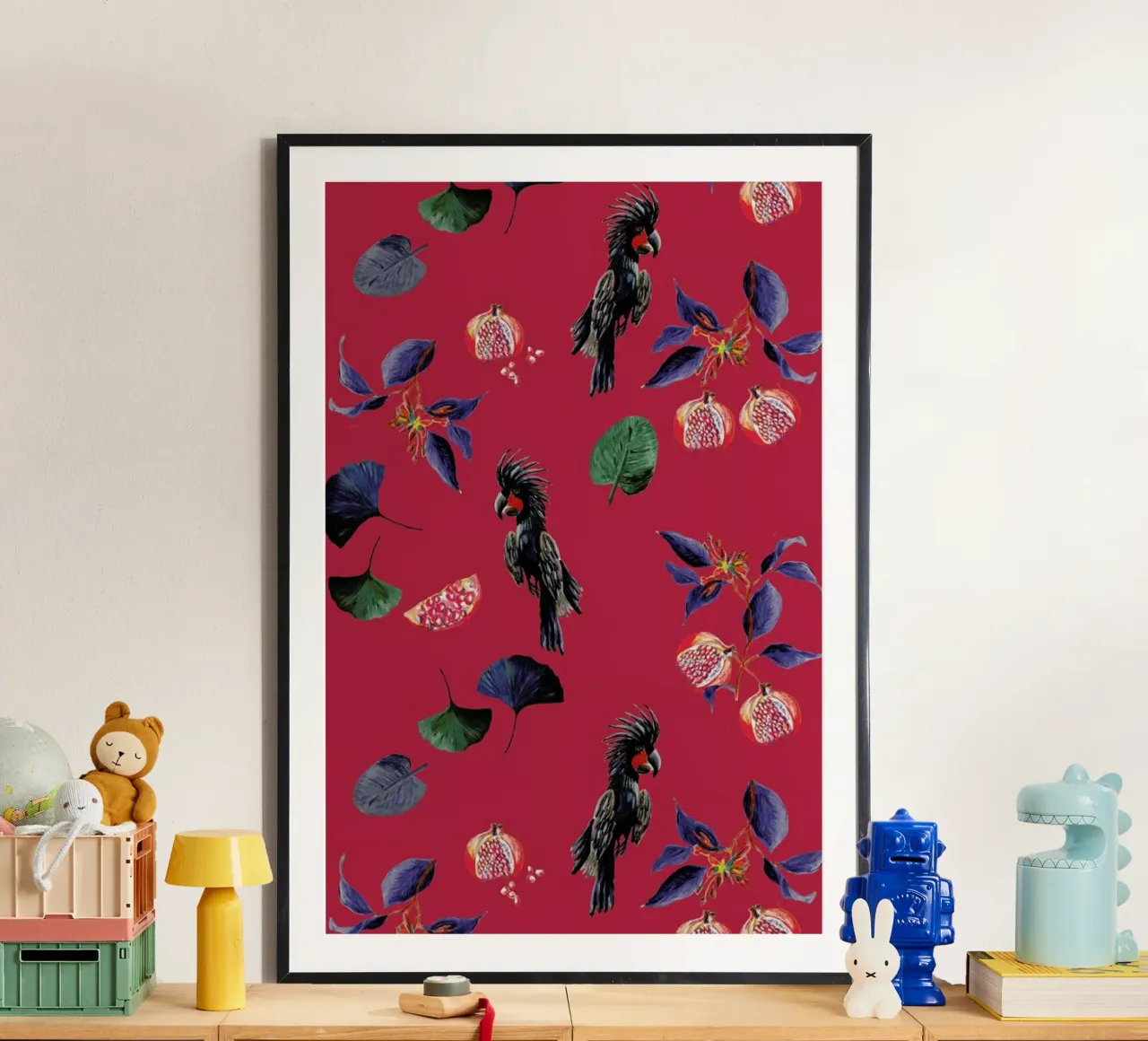 Pomegranates Park Rood poster da Femke Zwaan