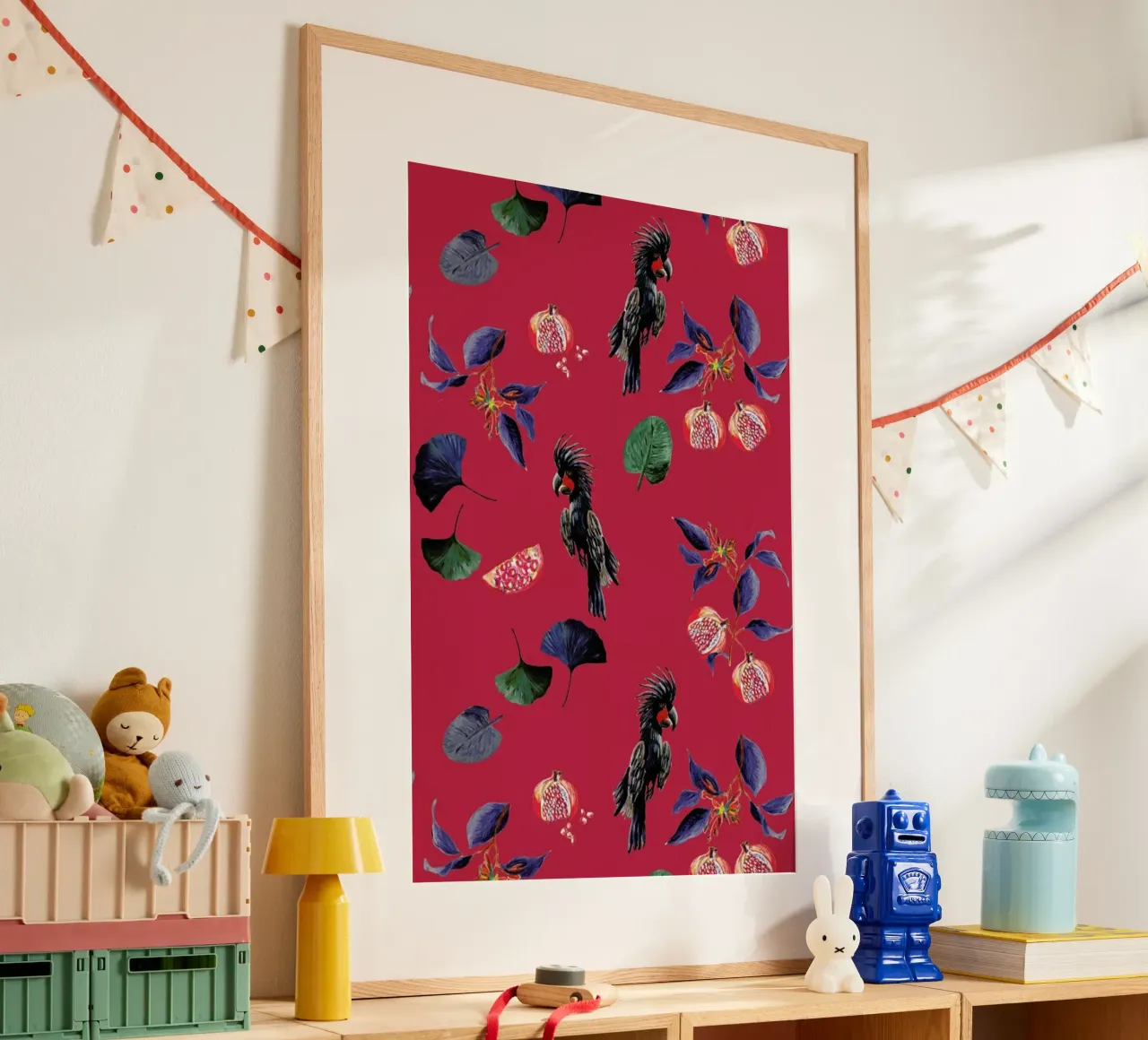 Pomegranates Park Rood poster da Femke Zwaan