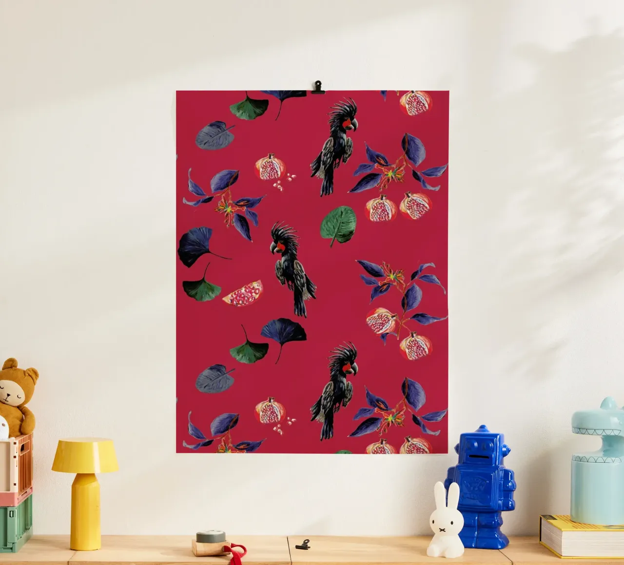 Pomegranates Park Rood poster da Femke Zwaan