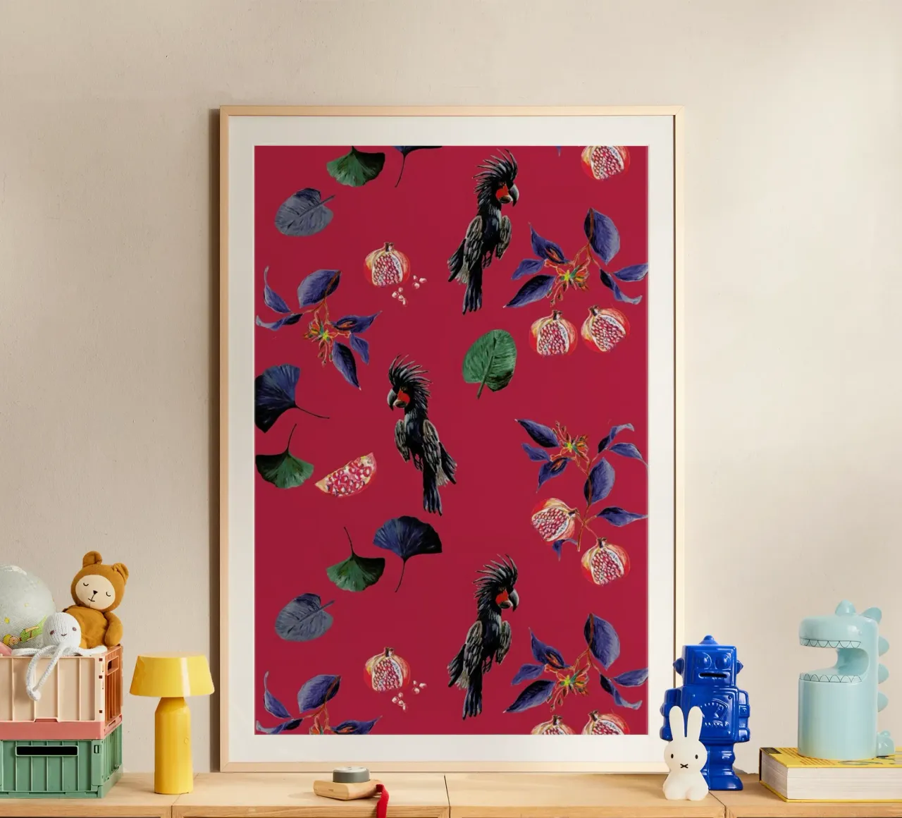Pomegranates Park Rood poster da Femke Zwaan