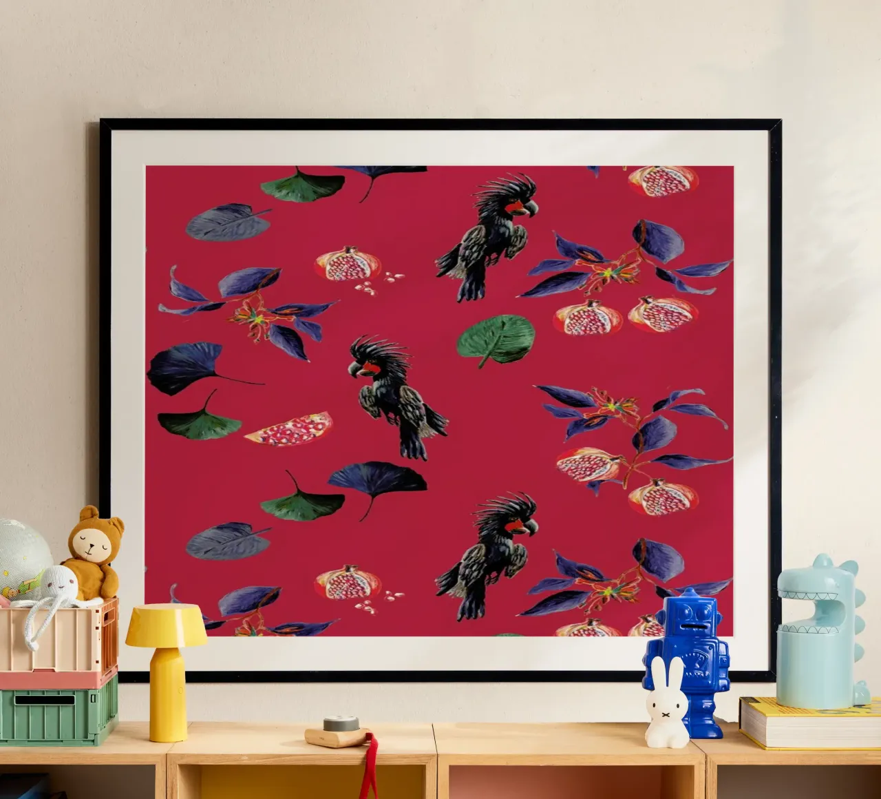 Pomegranates Park Rood poster da Femke Zwaan