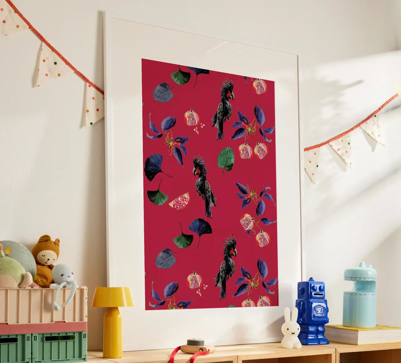 Pomegranates Park Rood poster da Femke Zwaan