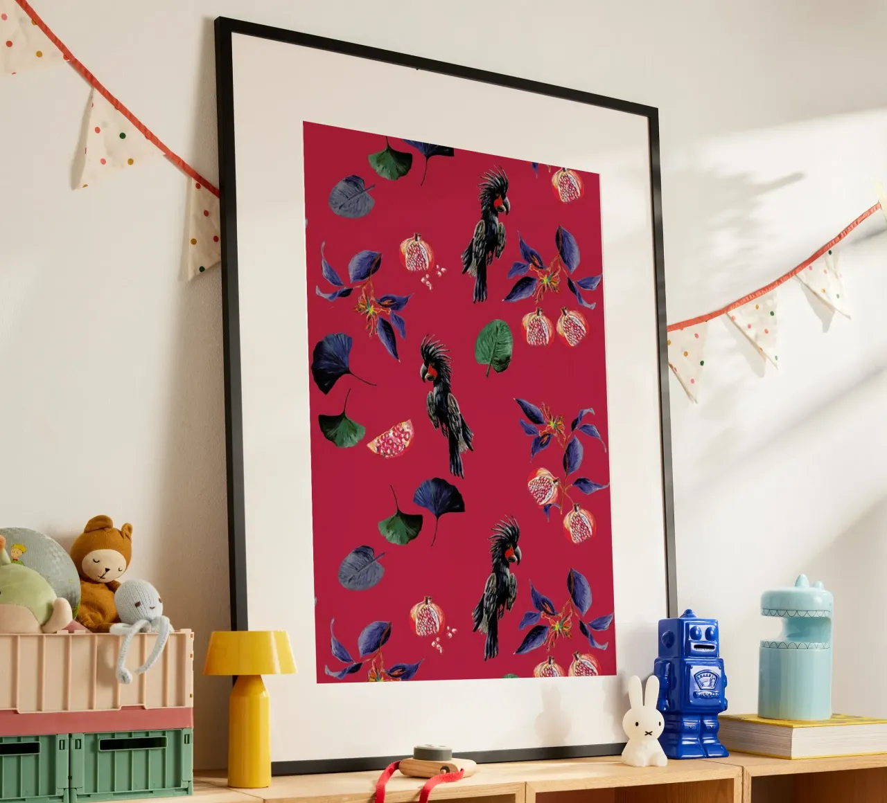 Pomegranates Park Rood poster da Femke Zwaan