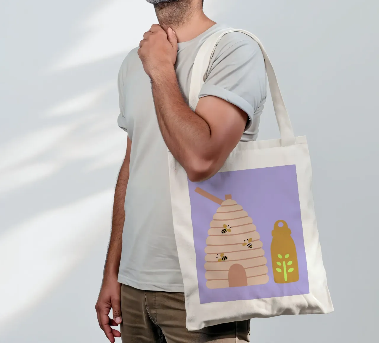 Api da miele borsa in juta da TRENDY POSTER SHOP