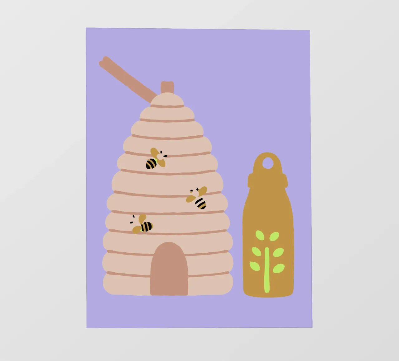 Api da miele pellicola backlit da TRENDY POSTER SHOP