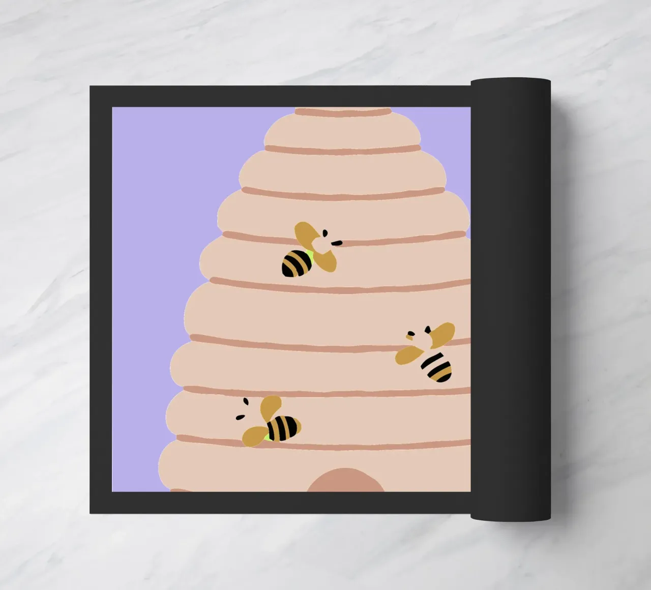 Honey Bees doormat by TRENDY POSTER SHOP