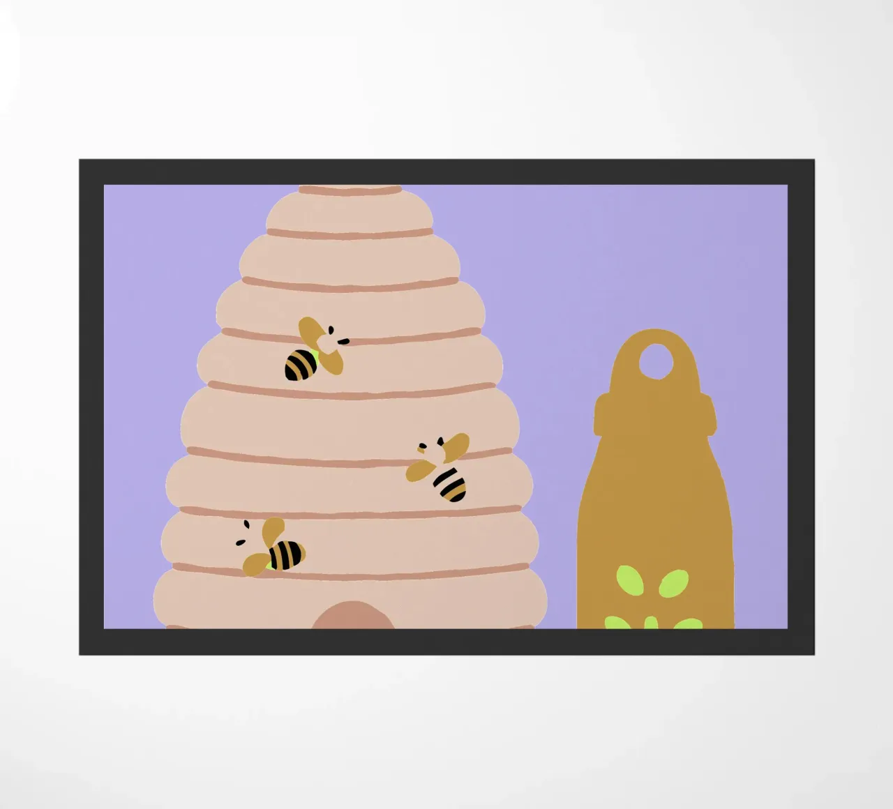 Honey Bees doormat by TRENDY POSTER SHOP