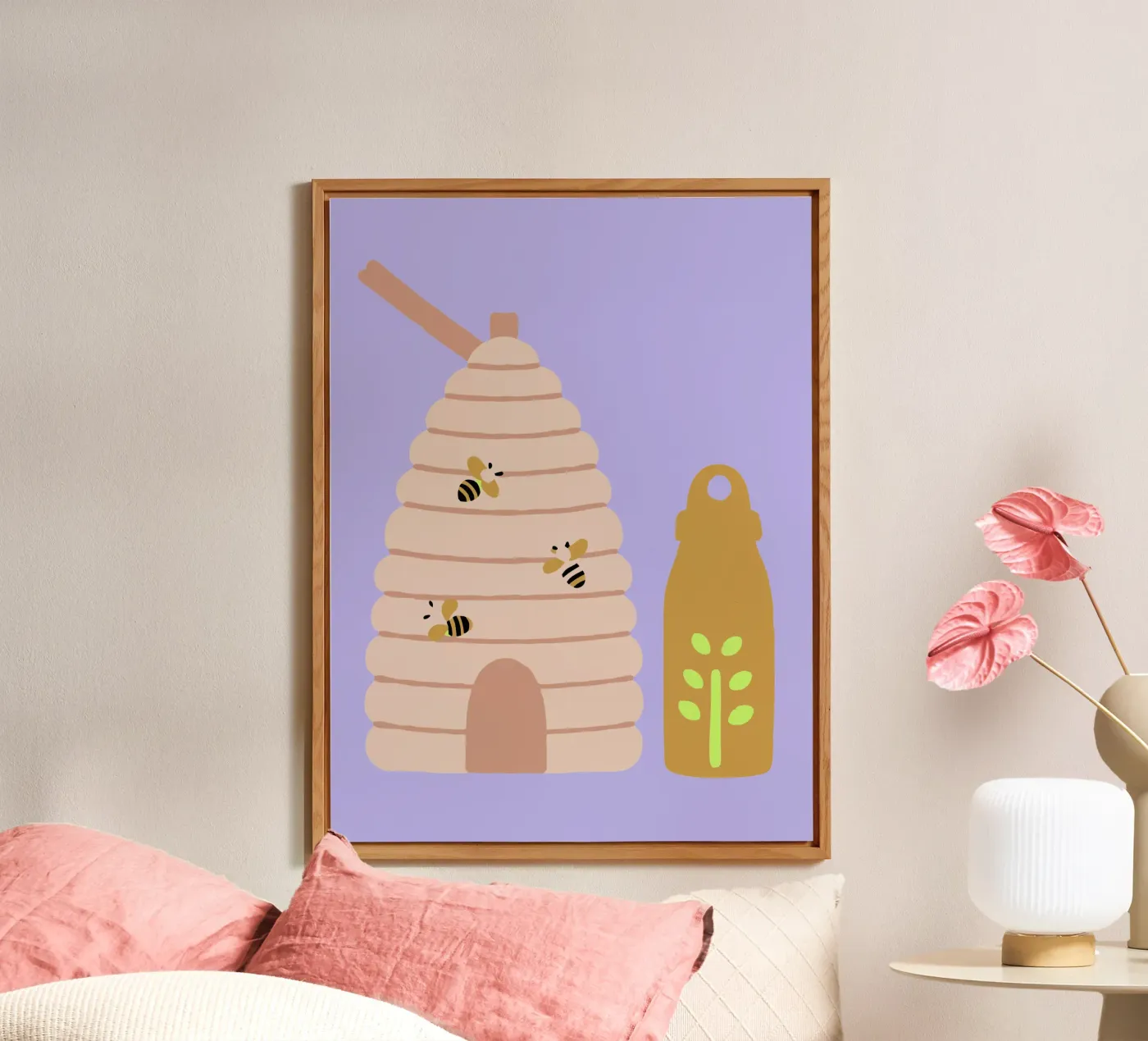 Honey Bees alluminio dibond da TRENDY POSTER SHOP